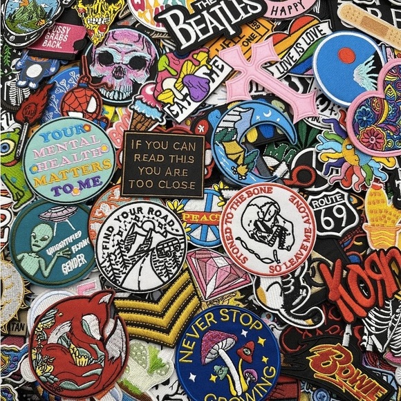 200PC-Mixed Wholesale Lot Iron On Patches-DIY‎ Crafts - Picture 4 of 6